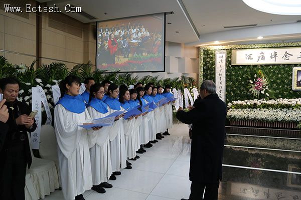 华东神学院师生送别马革顺教授 华东神学院师生送别马革顺教授